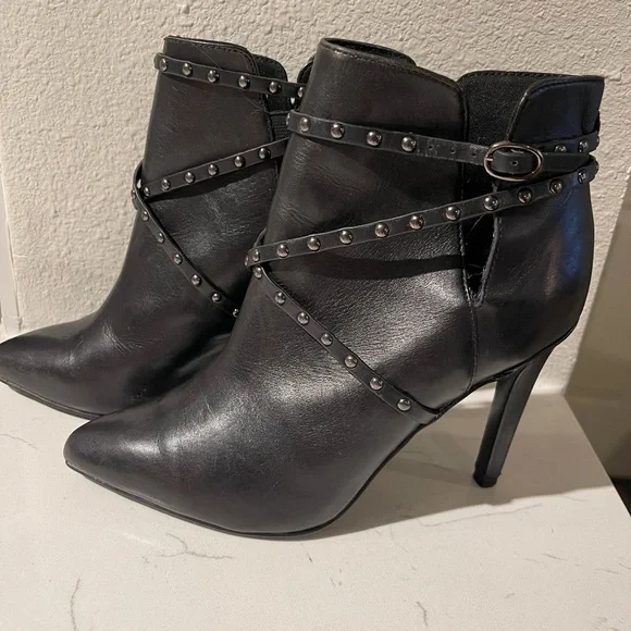 Topshop Humour black studded booties - Picture 3 of 5